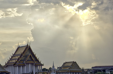 Chao Phraya river, sunset