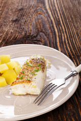 Fresh healthy fillet fish