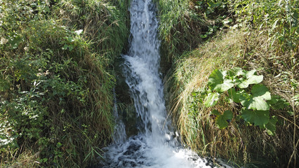 amazing landscape at the plitvice lakes in croatia