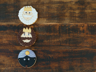 Three wise men, cookies for Christmas