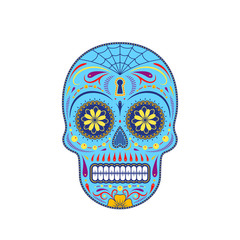 Decorative colorful sugar skull
