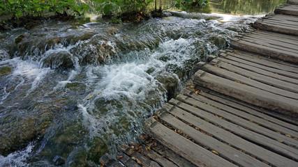Obraz premium amazing landscape at the plitvice lakes in croatia