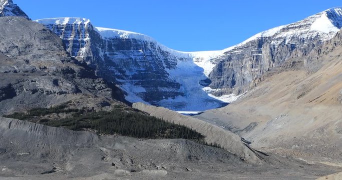 Athabasca Glacier in Jasper National Park 4K