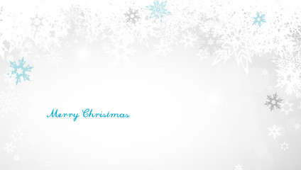 Abstract background with snowflakes. Vector art