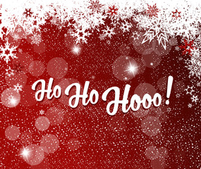 Abstract background with snowflakes. Vector art