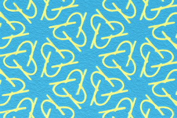 easy arabesque pattern background - kid art style