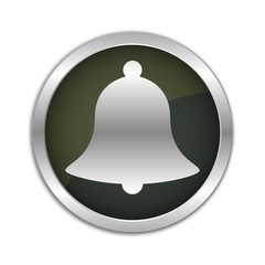 Button Set - dunkel mit silbernem Ring - Glocke - Weihnachten