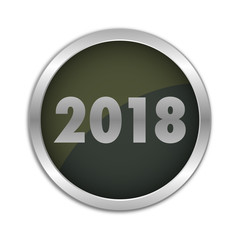 Button Set - dunkel mit silbernem Ring - Jahr 2018