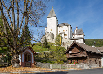 Fototapeta na wymiar Mauterndorf castle, built about 1253. Lungau, federal state of Salzburg, Austria
