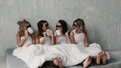 Young girls celebrate, bachelorette party