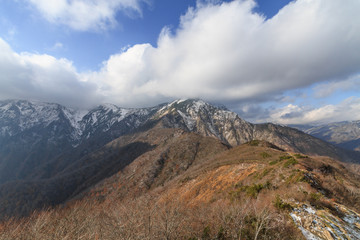 秋の天神峠からみた風景