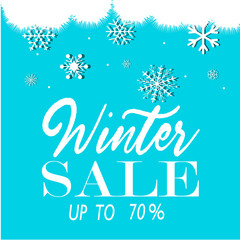 Winter sale vector