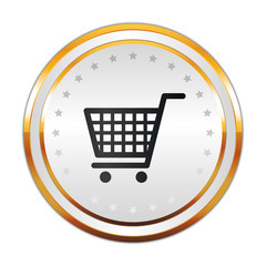 Luxus Button weiß - Einkaufen - Einkaufswagen