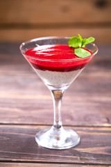 dessert with chia seeds