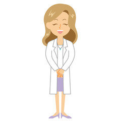 15シリーズ_白衣を着た女性_ごあいさつ