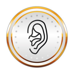 Luxus Button weiß - Ohr