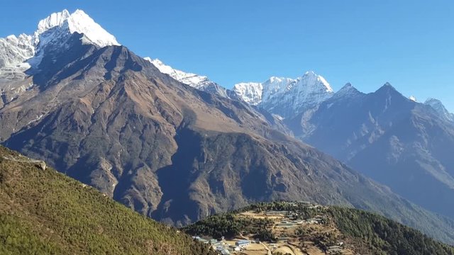 Namche Bazaar Everest Trek Mountain Range