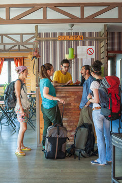 Friends in a hostel