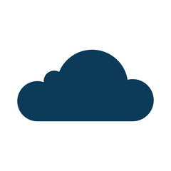 cloud silhouette isolated icon