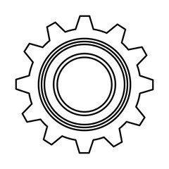 gear machine isolated icon