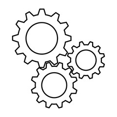gear machine isolated icon