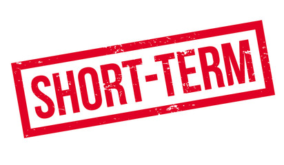 Short-Term rubber stamp. Grunge design with dust scratches. Effects can be easily removed for a clean, crisp look. Color is easily changed.