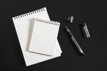 Top view spiral notebook