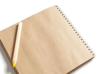 Blank Note Book With Wood Pencil