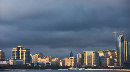 Fototapeta premium Baku skyline cityscape