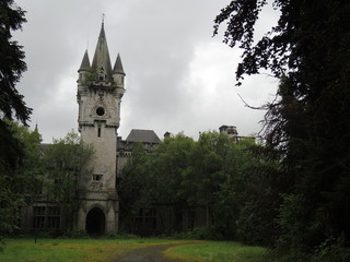 Fototapeta na wymiar castle in the woods