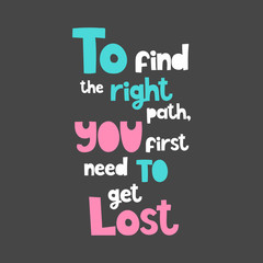 Vector poster with text