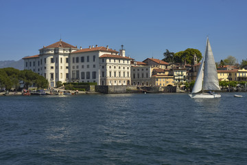 Italy, Lake Maggiore; Isola Bella, Palazzo Borromeo