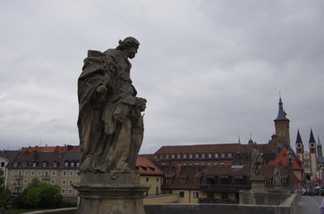 Naklejka premium ビュルツブルクの街並み