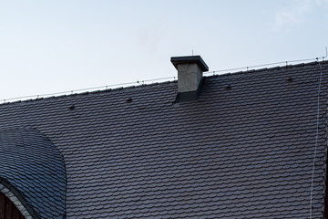chimney on the roof