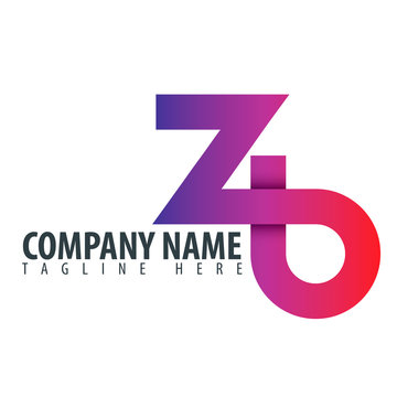 Initial Letter ZB Design Logo