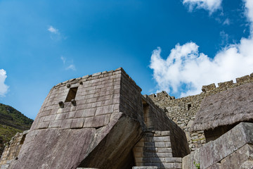 One of the stone built structures on the site of Machu Picchu.
