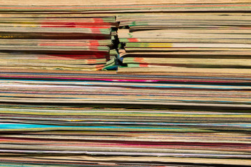 Stack of the old journals for background