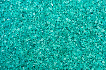 The texture of azure salt for a bath