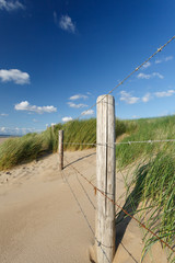 Zaun an einer D&uuml;ne