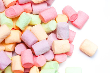 Colorful Fluffy marshmallows texture
