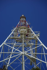 Telecommunication tower. Used to transmit television signals