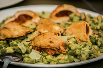 Detail on special designe for food on plate.