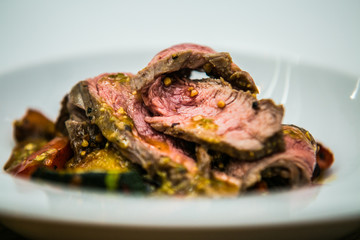 Detail on special designe for food on plate.