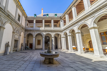 Medieval city of  Segovia, Spain. Castilla y Leon, city in the autonomous region of Castile and Leon. In 1985 the old city of Segovia and its Aqueduct were declared World Heritage Site