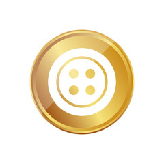 Gold Münze - Knopf - DIY