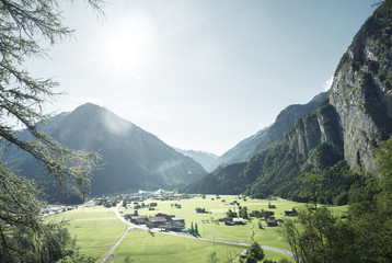 Mountain village, Jungfrau region, Switzerland