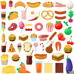 Fast food. Delicious. Dinner. Icon For your design.