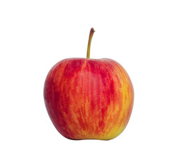 small red apple colorful ripe and fresh and look delicious isolated on white background with...