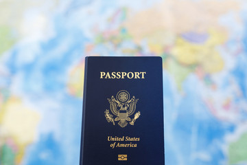 The US passport close-up