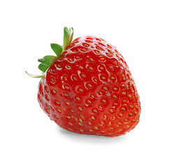 Fresh ripe strawberry, isolated on white